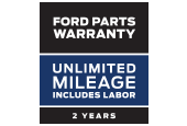 Ford Parts Warranty: Two years. Unlimited mileage. Includes labor.
